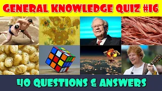 General Knowledge Trivia Quiz Part 16   The Quiz Channel