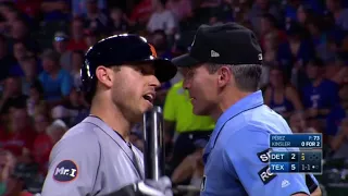 Angel Hernandez Ejects Kinsler in the Middle of his At Bat