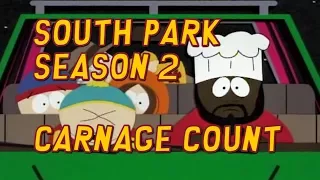 South Park Season 2 (1998) Carnage Count