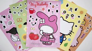 [ToyASMR] Decorate with Sticker Book Melody, Kuromi, Hellokity, Pompompurin 💕 #sanrio #sticker