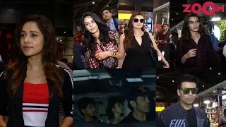 Kriti Sanon, Dia Mirza, Nushrat Bharucha & Bobby Deol Spotted At Mumbai Airport