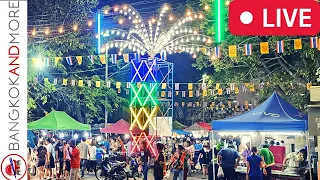 🔴 LIVE from Bangkok - Amazing Temple STREET FOOD Festival