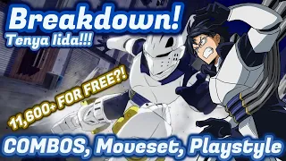 Iida Breakdown! Combos/Moveset My Hero Ones Justice 2 "Tenya Iida" Gameplay pro advanced voice jk