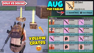 Get Rare Yellow Item With This Yellow AUG 😍 - Solo vs Squad 😎 | Pubg Metro Royale Chapter 18
