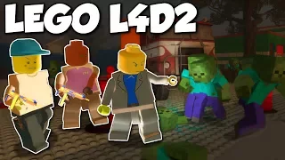 MINECRAFT ZOMBIES INVADE LEGO TOWN?! - Left 4 Dead 2 Gameplay - Lego, Nerf & Minecraft Mod