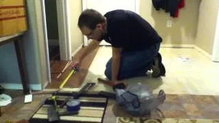 Laminate install from Costco - time lapse