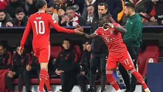 Sadio Mane replaces Leroy Sane vs Manchester city #bayernmunich #manchestercity #championsleague