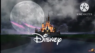 Walt Disney Pictures logo Halloween version