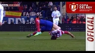 Escalofriante caída de Manquillo tras la falta de Ronaldo Copa del Rey