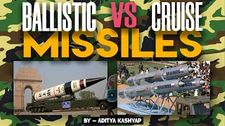 Ballistic vs Cruise missile UPSC SSC Govt Exam GK | Types of Missiles in India