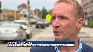 Ferndale Installs New LGBT Pride Flag In Council Chamber