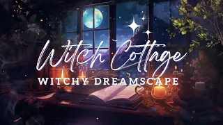 Magical Witch Cottage Ambience Rain Bubbling Cauldron & Enchanting Chimes for Sleep Study Relaxation