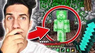 FINDING GREEN STEVE IN MINECRAFT POCKET EDITION! *NOT CLICKBAIT*