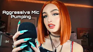ASMR | Fast & Aggressive Mic Pumping, Swirling, and Tapping w/ Mouth Sounds
