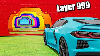 Cars vs 1,000 Layers in GTA 5