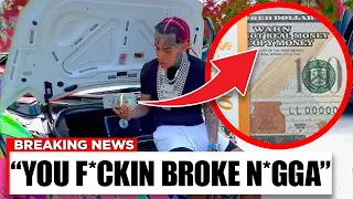 6ix9ine is REALLY Broke.. (CAUGHT FLEXING FAKE MONEY)