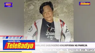 Lalaki sa video ng nawawalang sabungero kinumpirma ng pamilya | TELERADYO BALITA (25 Nov 2022)