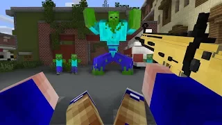 Зомби апокалипсис! Уничтожение зомби в Minecraft / Майнкрафт