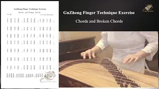 Guzheng Finger Technique Exercise【Chords & Broken Chords】Guzheng Tutorial Demo-Crystal Zheng Studio