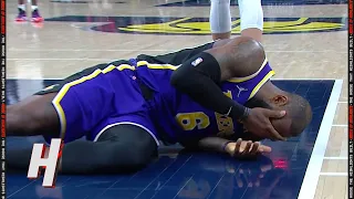 LeBron James Goes Down after a FLAGRANT Foul From Domantas Sabonis 😲