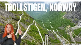 Driving Trollstigen with a caravan