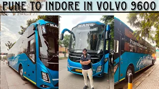 2 CRORE KI LUXURIOUS BUS MEIN JOURNEY || PUNE TO INDORE BUS JOURNEY || VOLVO 9600 BUS ||HANS TRAVELS