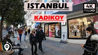 ISTANBUL CITY TOUR 4K-WALKING IN KADIKOY ISTANBUL IN 4K-TURKEY WALKING TRAVEL--WALK IN 4K TURKEY