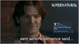 out of context sam winchester for 4 minutes and one second straight