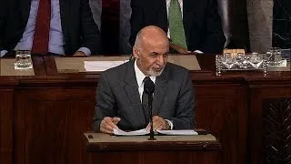 Afghan president thanks American people in speech to Congress