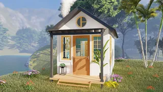 3 m x 6 m (18 SQM) Cozy Small House Design 190 sqft and Free Floor Plan