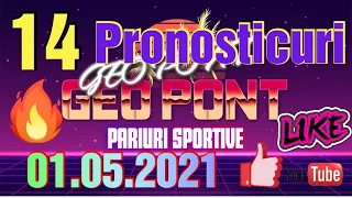 🇷🇴 PONTURI PARIURI SPORTIVE  SÂMBÃTÃ 01.05.2021 14 pronosticuri propuse de GEO PONT