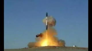 The launch russian missiles RS-20 'Satana' Запуск ракеты РС-20 'Сатана'