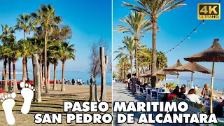 SAN PEDRO DE ALCÁNTARA Marbella Promenade Costa del Sol Spain 🇪🇸 | 🚶‍ Walking Tour [4K UHD]