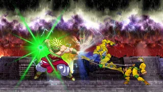 Broly Vs DIO - Extreme Battle - JoJo's Bizarre Adventure X Dragon Ball Z -CPS3/PotS/Infinite Style!