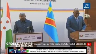 LES PDT TSHISEKEDI ET NDAICHIMIYE FACE A LA PRESSE