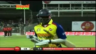 CCL 2 Mumbai Heroes Vs Chennai Rhinos Inngs2 Over 1