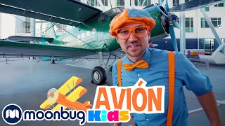 Blippi Aprende Sobre Aviones | Vídeos Educativos para Niños | Moonbug Kids en Español