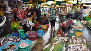 Century Plaza Street Market Scene - Plenty Chicken, Pork, Beef, Fish, Fresh Vegetable & More Food