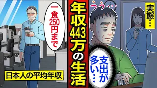 【漫画】年収443万でも生活できない48歳貧困の実態。日本の平均年収443万円…スタバは我慢…【メシのタネ】