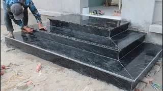 The Most Beautiful And Accurate Construction Technique Of Natural Stone Patio Steps