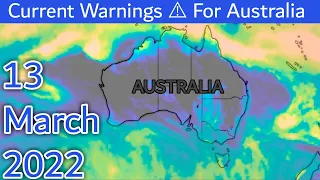 Today Weather Forecast for Australia // 13 March 2022