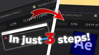 This ONE box will FIX your render 😡 | After effects render crash tutorial