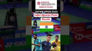 Daihatsu Japan Open 2023 India's Quarter Final Results !! Lakshya Sen in Semis🤩!! Sat-Chi | prannoy