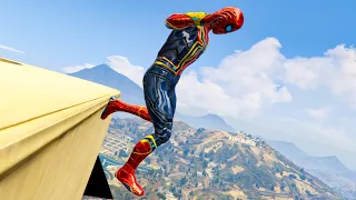 GTA 5 Iron Spiderman Falling off Highest Buildings - Episode - 02 (Euphoria Ragdolls) #2