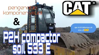 P2H compactor soil 533E caterpillar || VIBRATOR ROLLER