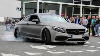 Mercedes AMG C63s | Burnouts, Slides, Accelerations