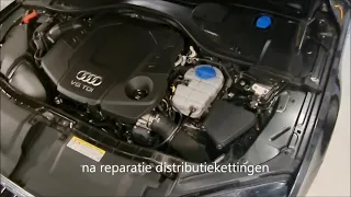 Audi 3.0tdi distributie / timing chain noiuse before and after replacement compare.