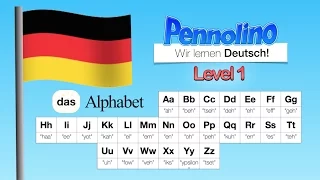Pennolino! DEUTSCH lernen. Aussprache Pronunciation - Das Alphabet - ABC bis Z. Learn GERMAN!
