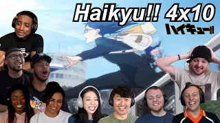 Haikyu!! 4x10 Reactions | Great Anime Reactors!!! | 【ハイキュー!!】【海外の反応】