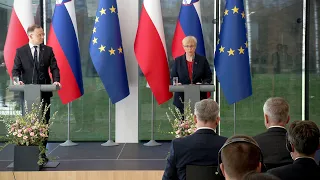 Novinarska konferenca ob uradnem obisku predsednika Republike Poljske v Sloveniji